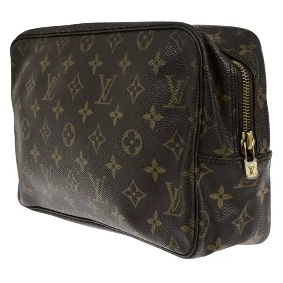 LOUIS VUITTON Trousse Toilette 28 Clutch Hand Bag Monogram Brown - Picture 2 of 16